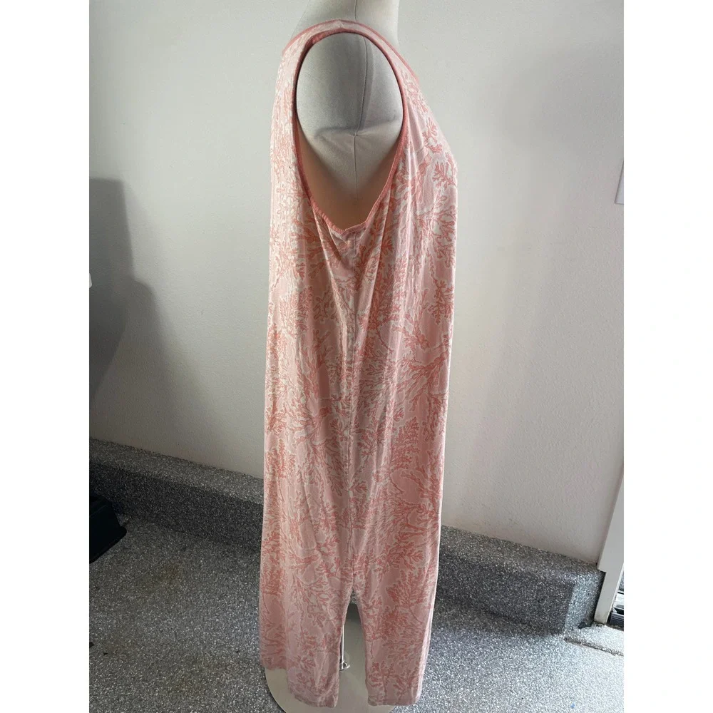 J Jill Sleep Womens‎ Large Ultrasoft Sleeveless Midi Night Gown Pink Midi Dress